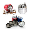 2.5" Metal Tobacco Spice Herb Weed Grinder-4 Layers with Mill Handle